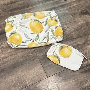 ALOHA Collection in Limoncello (sold out on website) mini and mid size pouch
